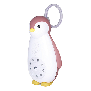 Пингвин Zazu "Зои" 3 в 1: беспроводная колонка, проигрыватель, ночник, розовый